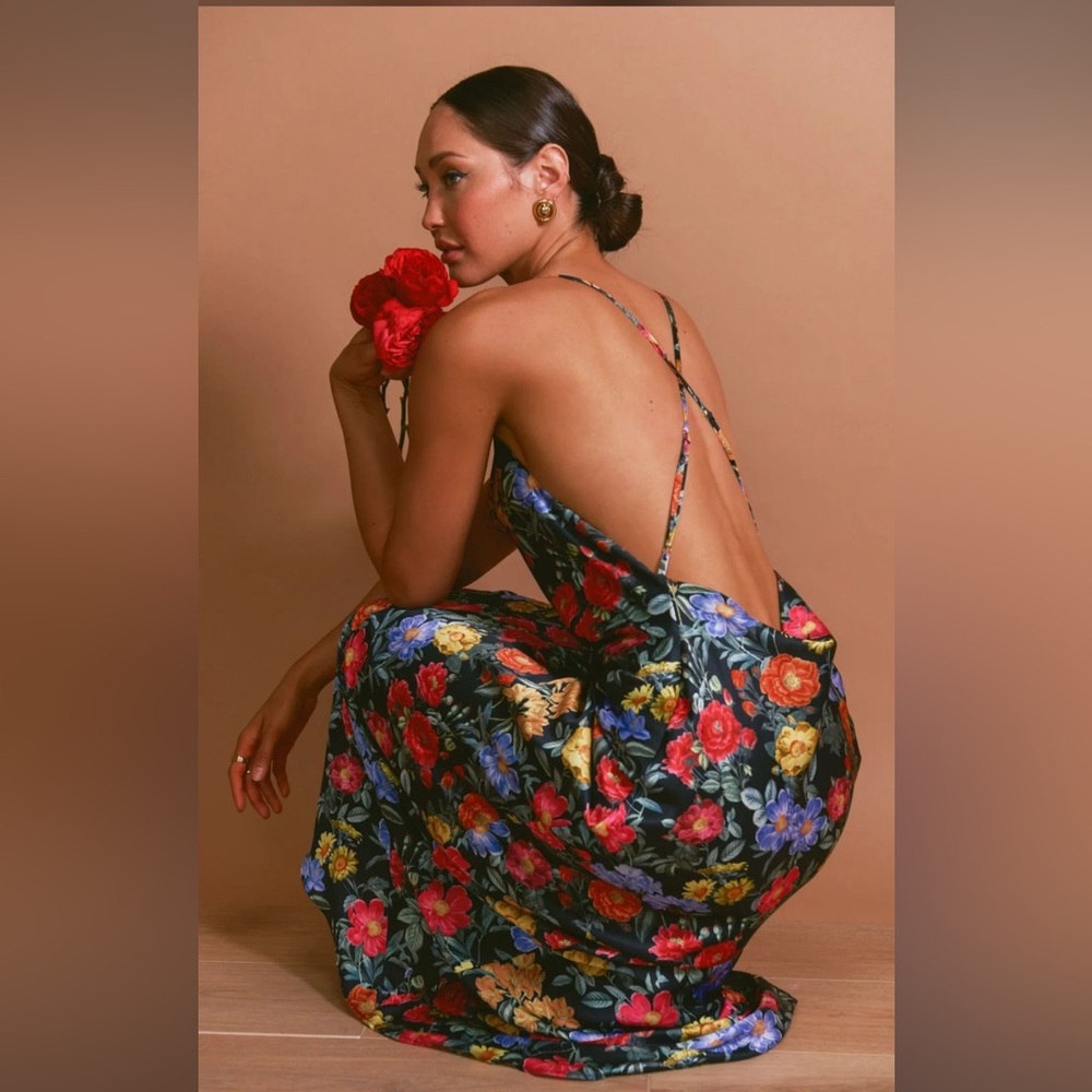 Show Me Your MuMu Vibrant Floral Backless Dress